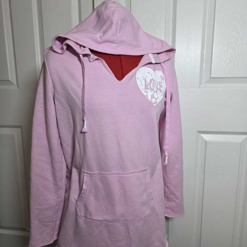 SO Pink Hoodie with Heart Design